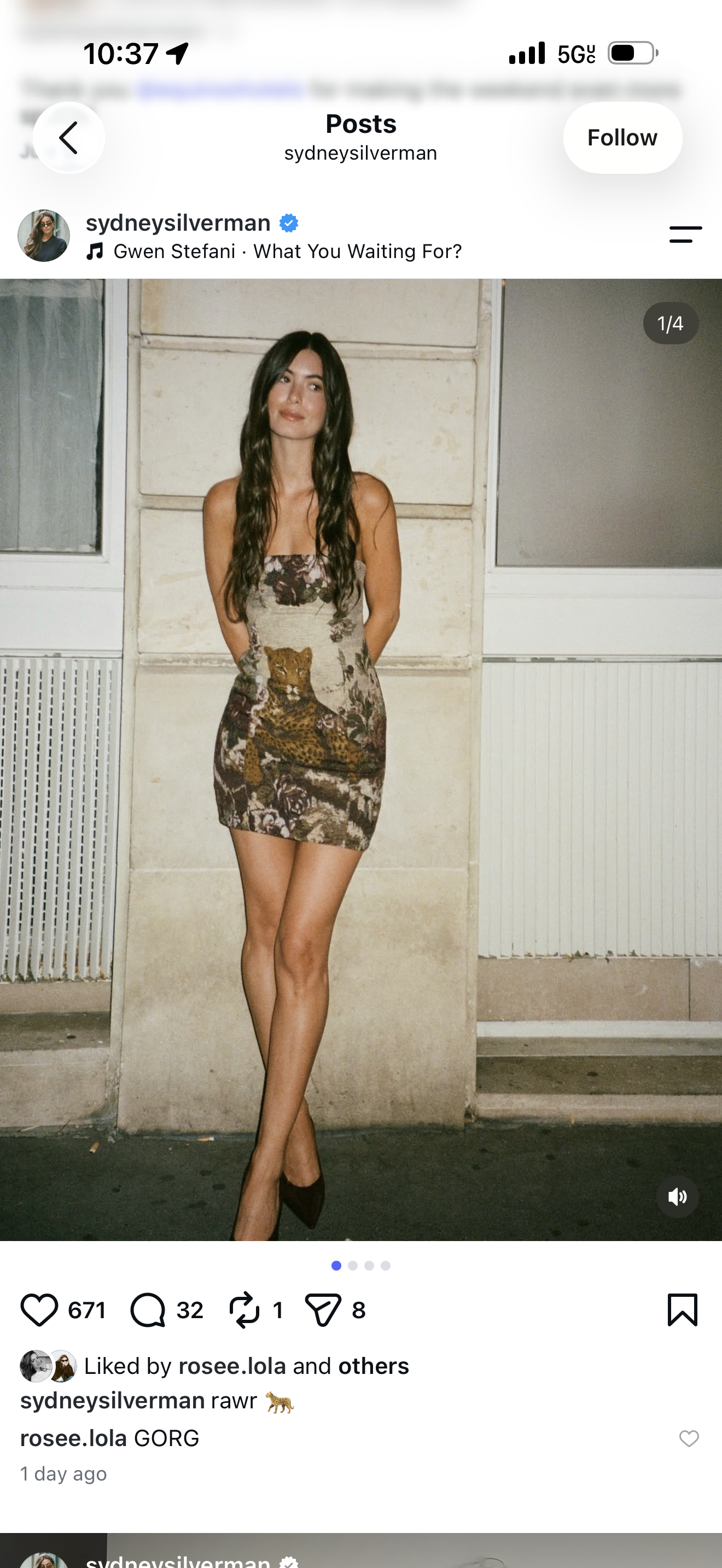 L'AGENCE Tapestry Mini Dress In Multi Leopard, photo 2 of 8
