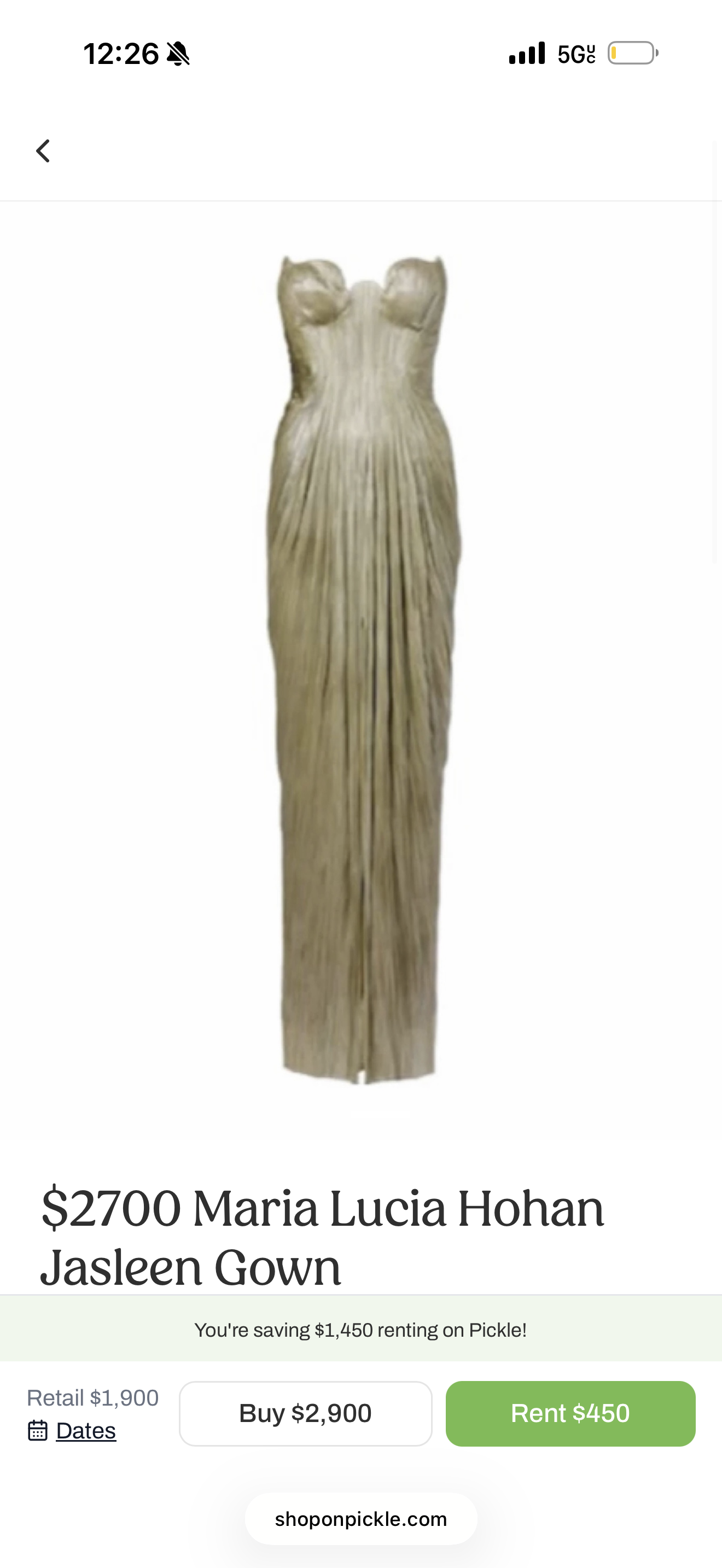 Maria Lucia Hohan Jasleen Maxi Dress | Green, photo 5 of 13