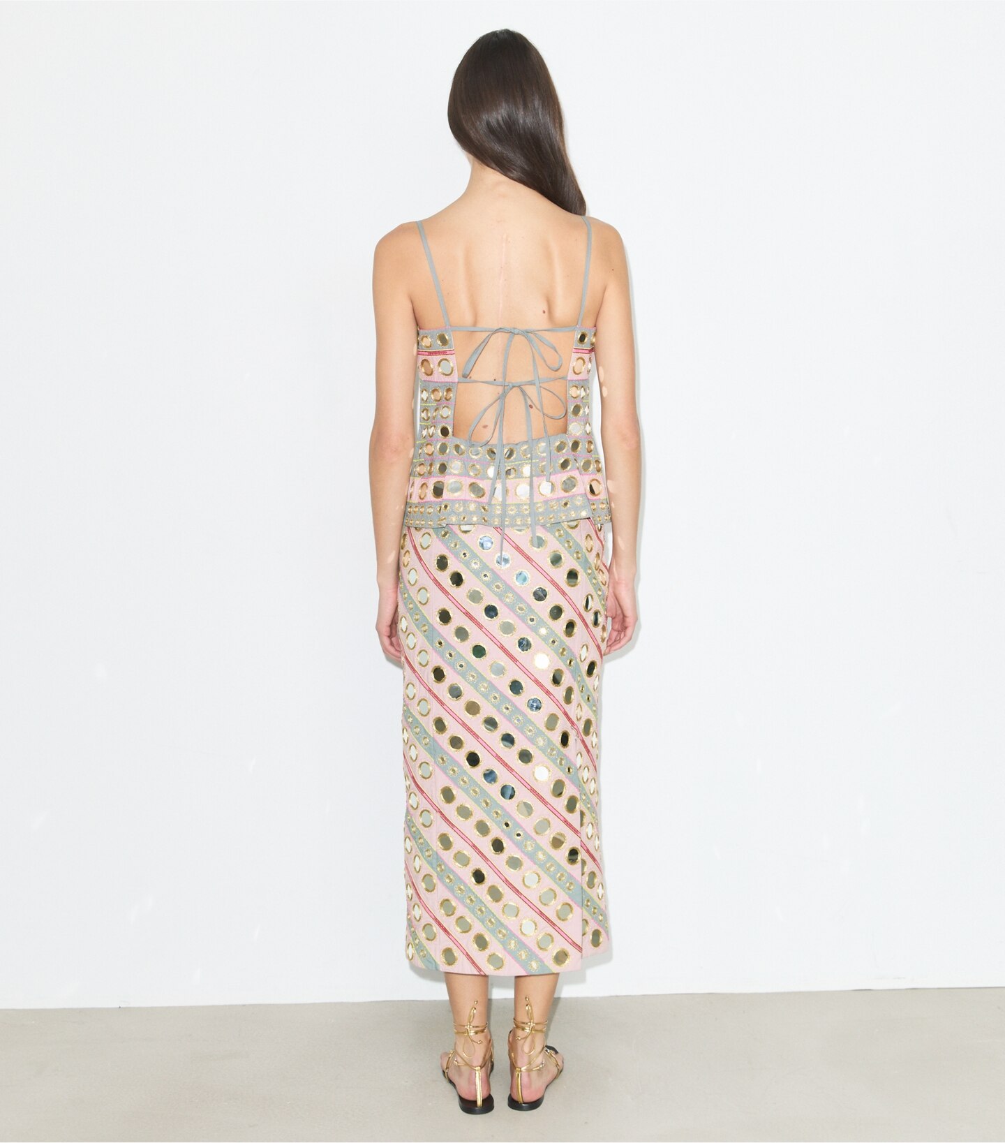 Mirror Embellished Cotton Dress, photo 2 of 3